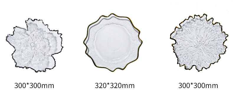 Glass Plates presentation The Decorative Reef Charger