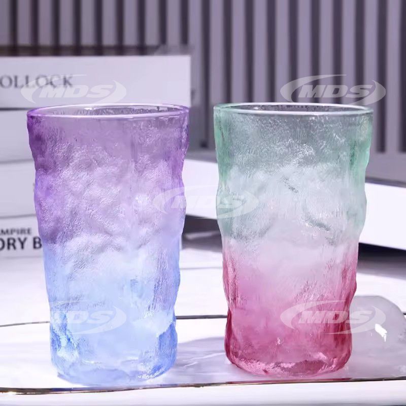 275ml/320ml glass water cup Fashion Drinking glasses color Glass cup