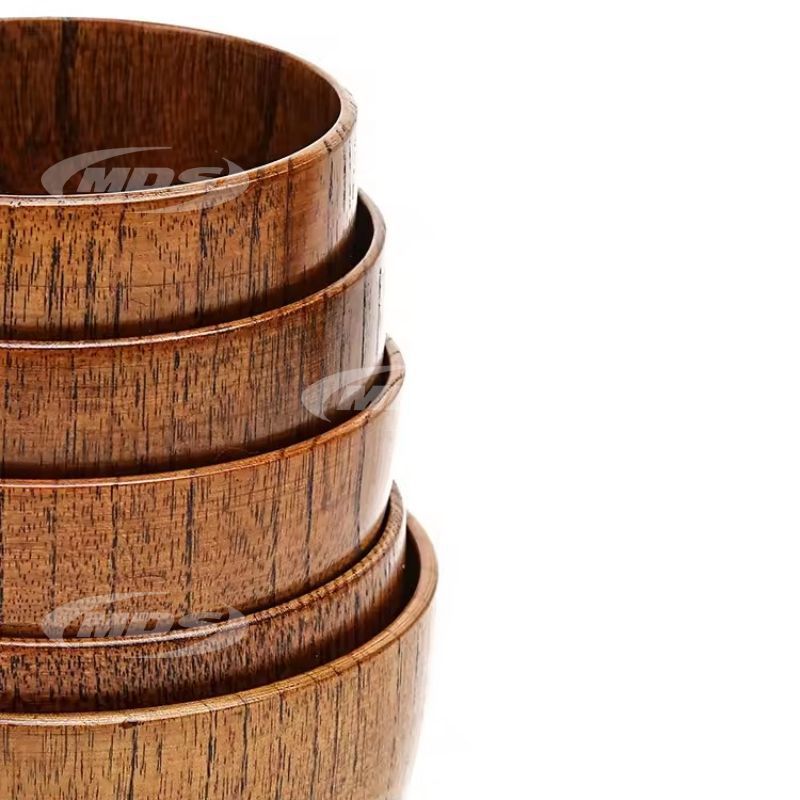 Anti-Scald Creative Whole Wooden Round Soup Rice Noodle Bowls Wood Serving BowlAnti-Scald Creative Whole Wooden Round Soup Rice Noodle Bowls Wood Serving Bowl