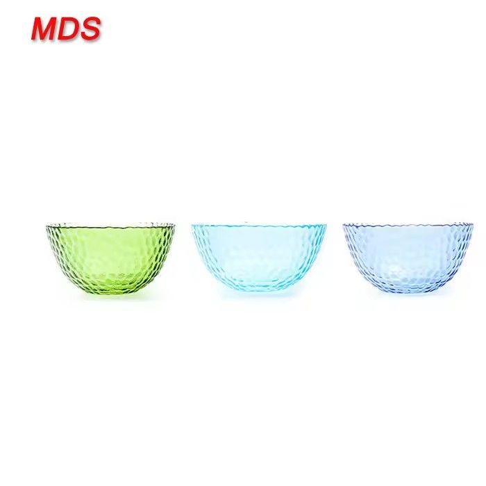 Decorative fancy heat resistant glass bowl for microwave oven