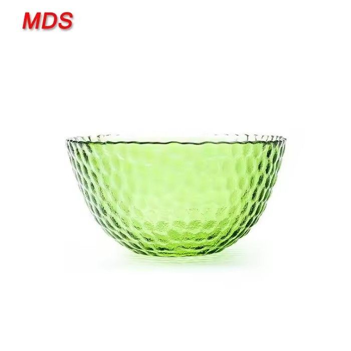 Decorative fancy heat resistant glass bowl for microwave oven