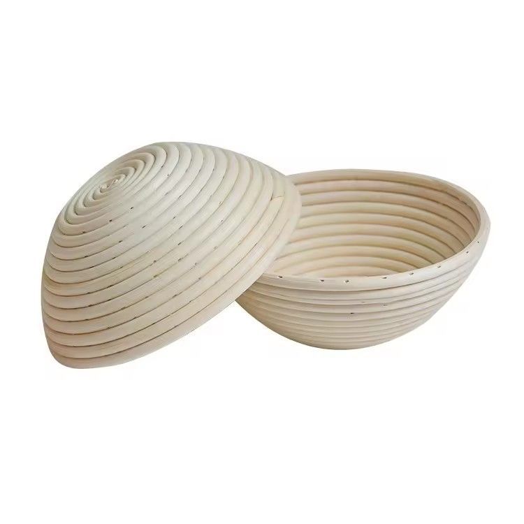 Indonesia rattan bread fermentation basket sourdough proofing bowl artisan round bannetons bread proofing bask