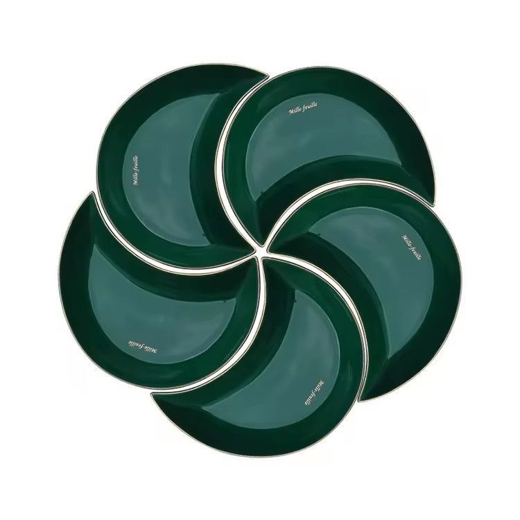 Peacock green glaze porcelain dinner plate sets 25 5 piece plate set ceramic dinner plate sets