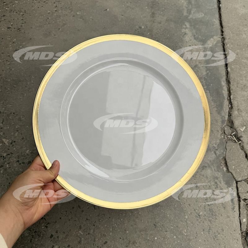 Banquet Tabletop Decor Plastic Plate 13 inch