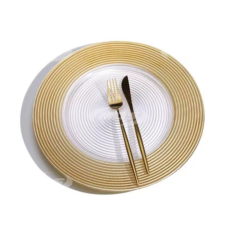 Charger Plate Gold Rim Cheap 13 Inch Wedding