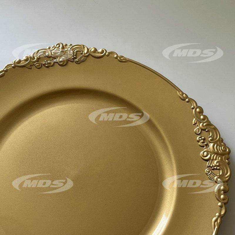 Gold 13 Inch Round Charger Plates