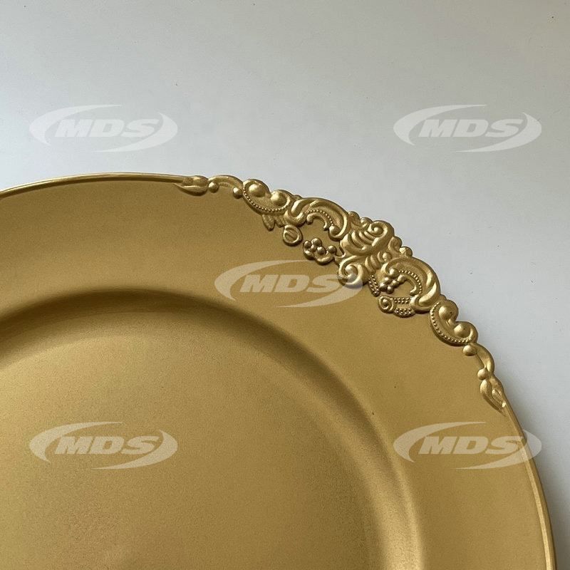 Gold 13 Inch Round Charger Plates