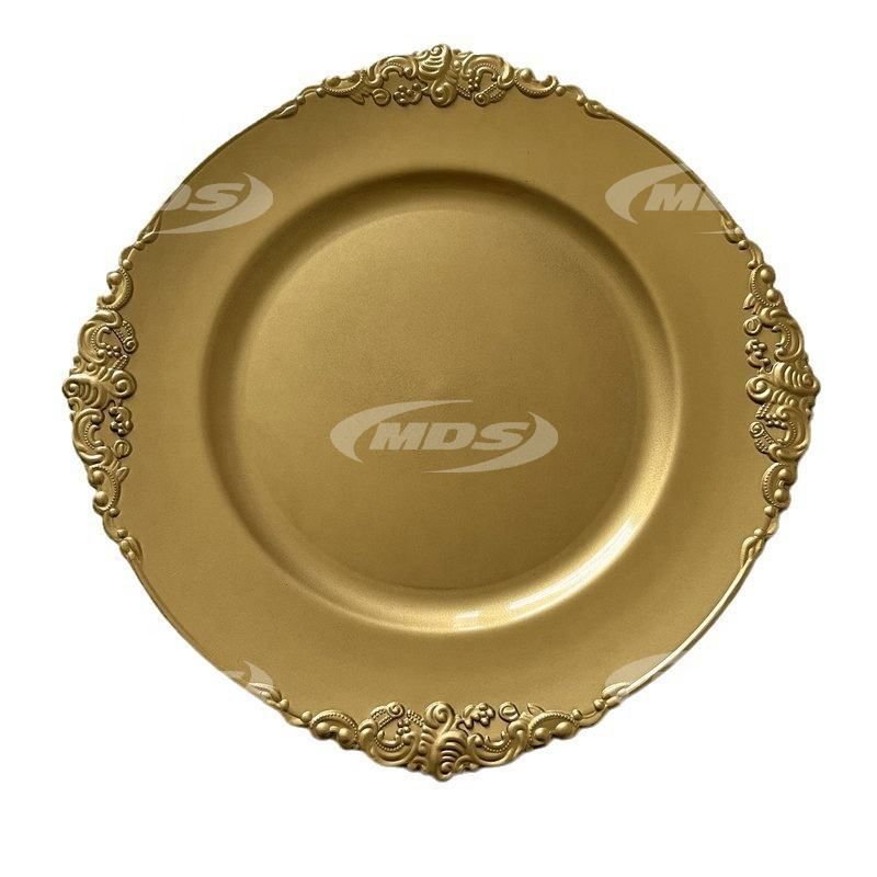 Gold 13 Inch Round Charger Plates