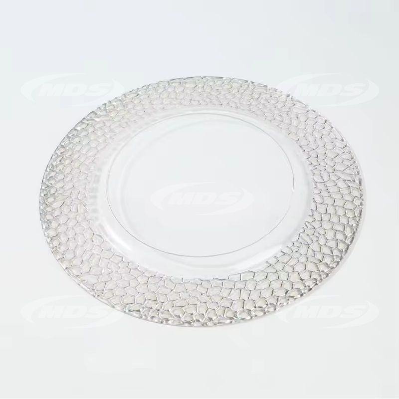 Gold Rim Charger Plates Plastic Wedding Plates 13inch Clear Gold Plate