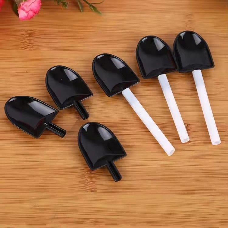 Disposable plastic shovel shape dessert spoon mini pudding ice cream spoon shovels