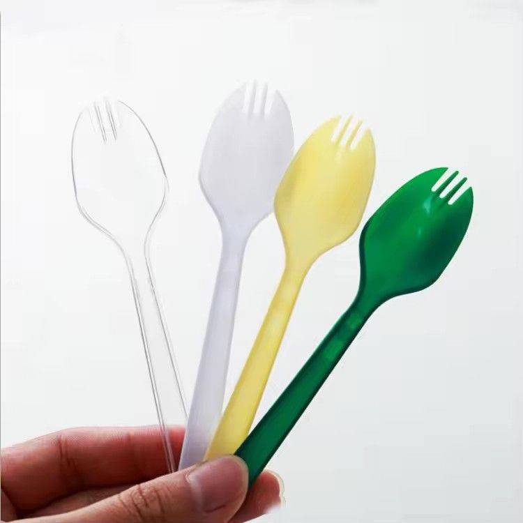 Food grade wholesale PS fruit salad ice cream plastic spoon fork price