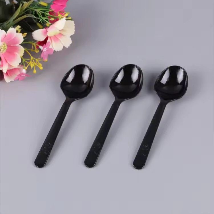 Plastic spoon cheap price dessert flatware disposable wrapped plastic spoons