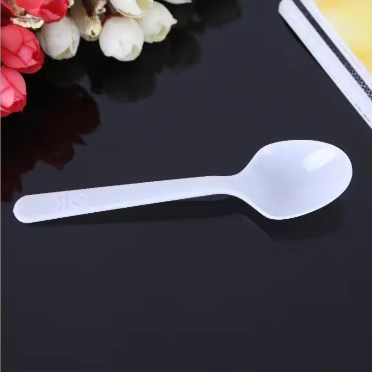 Plastic spoon cheap price dessert flatware disposable wrapped plastic spoons