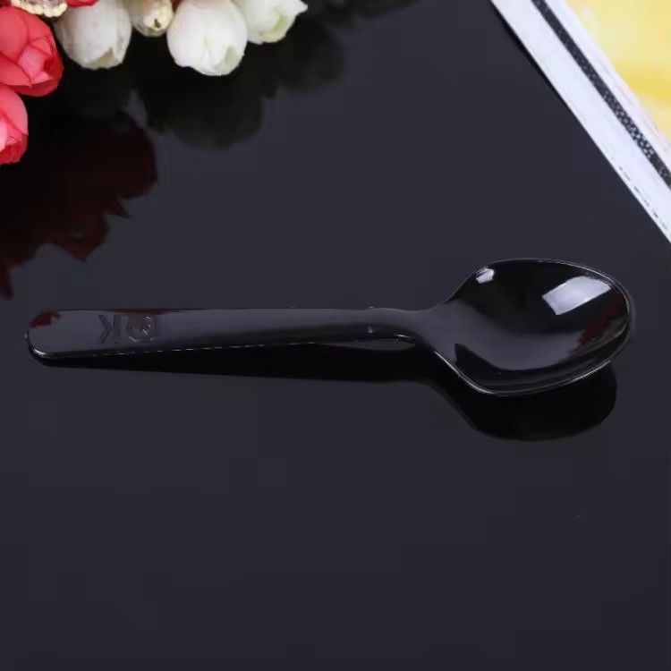 Plastic spoon cheap price dessert flatware disposable wrapped plastic spoons