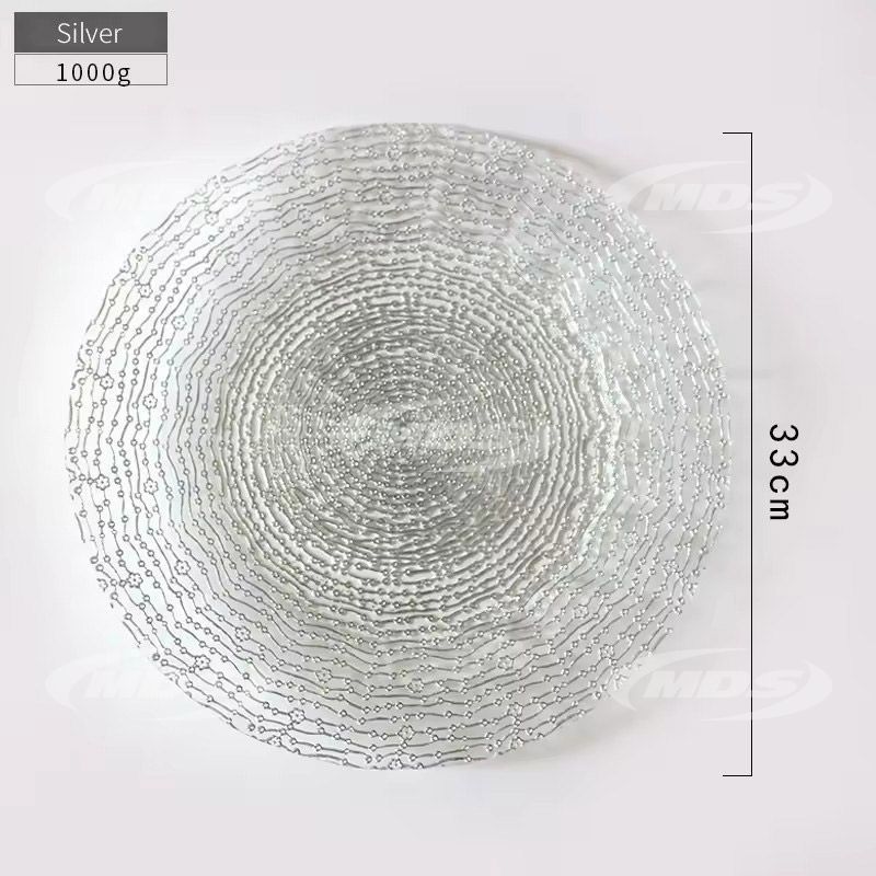 Wholesale new design golden dots lines glass charger dinner under Plates