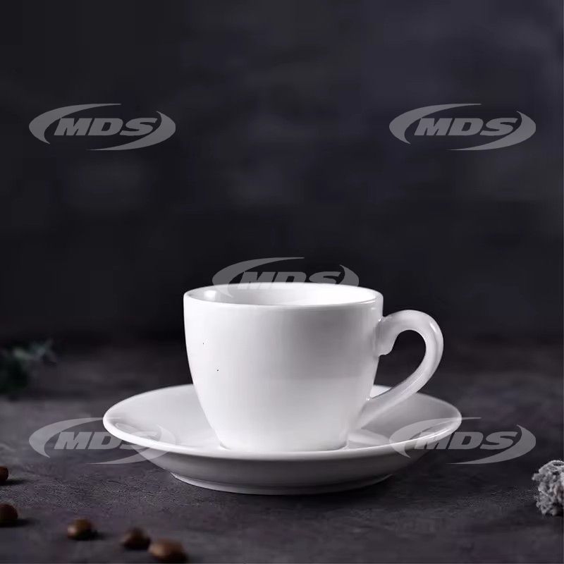 Porcelain cappuccino cups custom logo plain white cappuccino espresso coffee cup and saucer