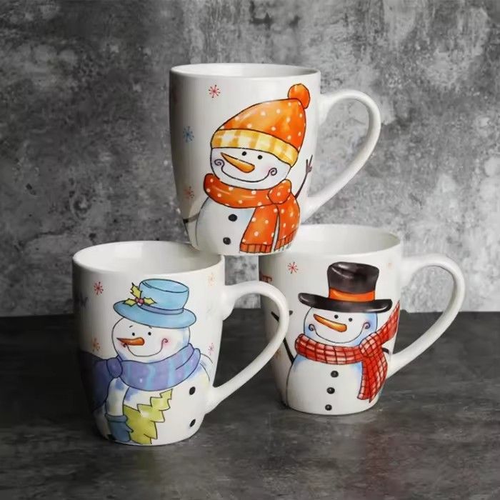 Christmas Mug 400ml Creative Couple Coffee Cup Breakfast Milk Cup Festival Gift ceramic christmas mug