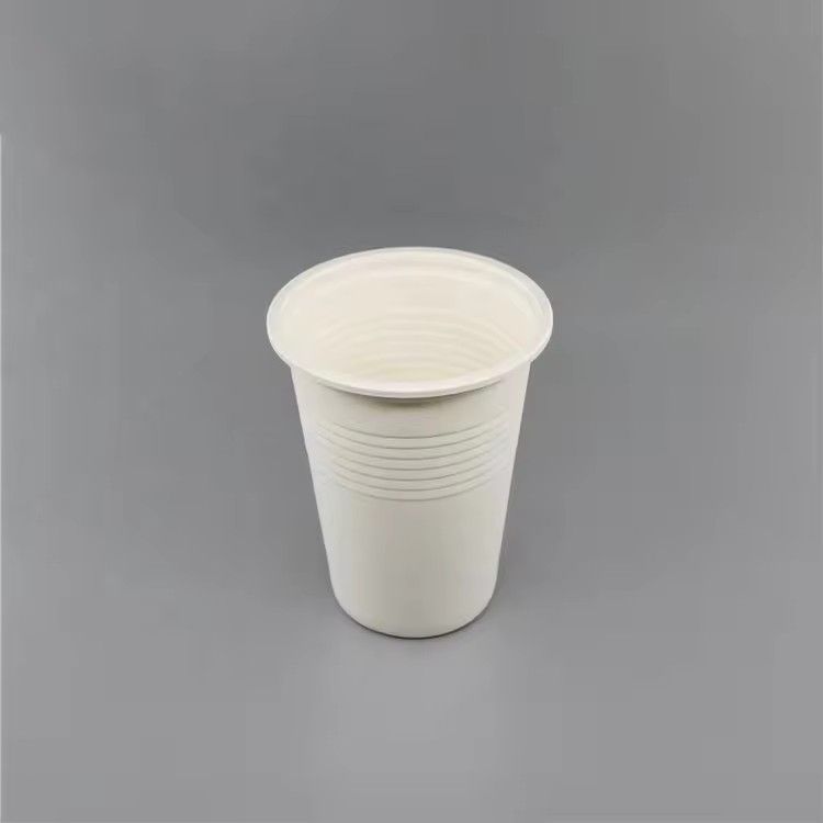 Eco-friendly biodegradable CPLA cups & saucers compostable 12oz disposable cornstarch cup