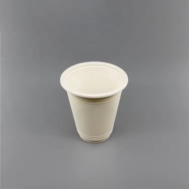 Eco-friendly biodegradable CPLA cups & saucers compostable 12oz disposable cornstarch cup