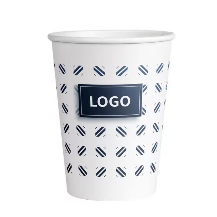 Customized logo disposable sip printed yogurt paper cup blank for supermarket