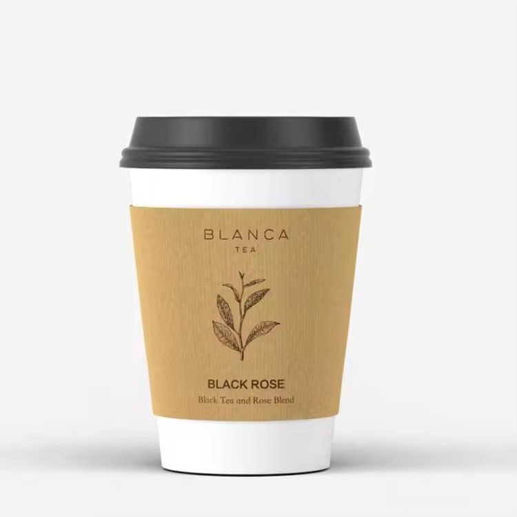 Customized logo disposable sip printed yogurt paper cup blank for supermarket