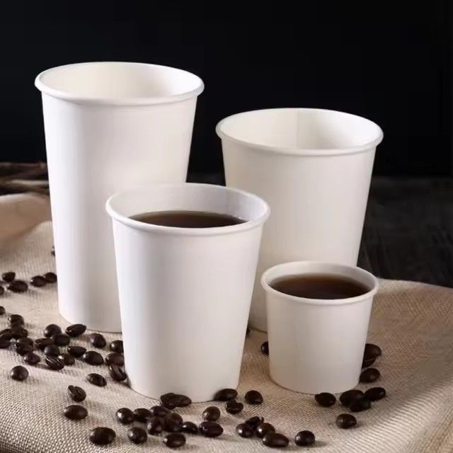 OEM logo hot disposable paper coffee cup designs with lid