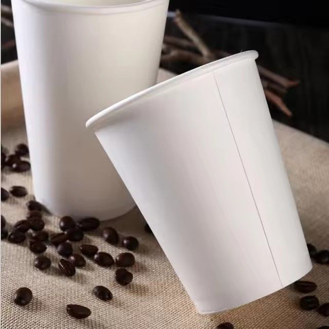 OEM logo hot disposable paper coffee cup designs with lid