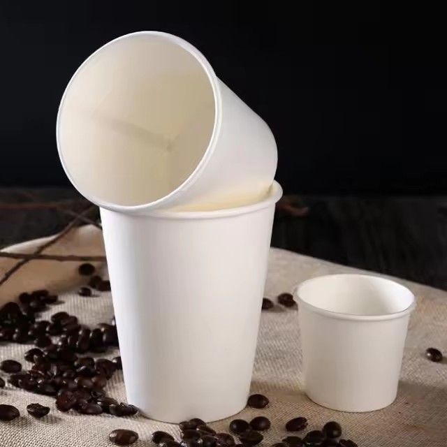 OEM logo hot disposable paper coffee cup designs with lid