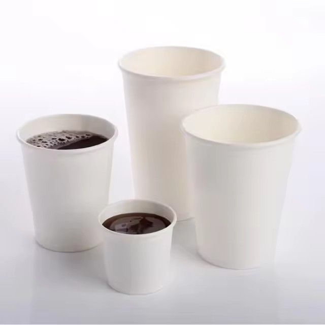 OEM logo hot disposable paper coffee cup designs with lid