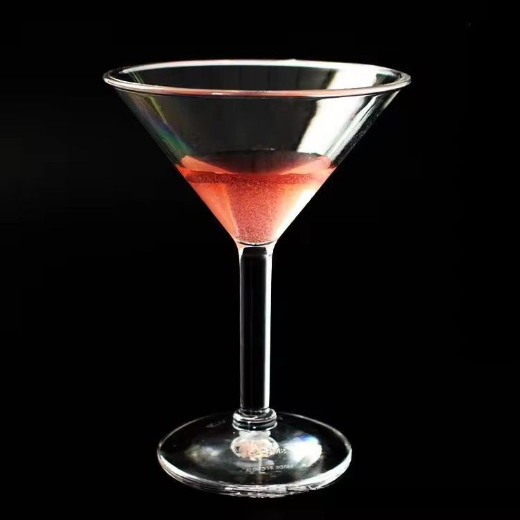 Hot selling OEM 6oz disposable pc cocktail glass clear plastic martini glass