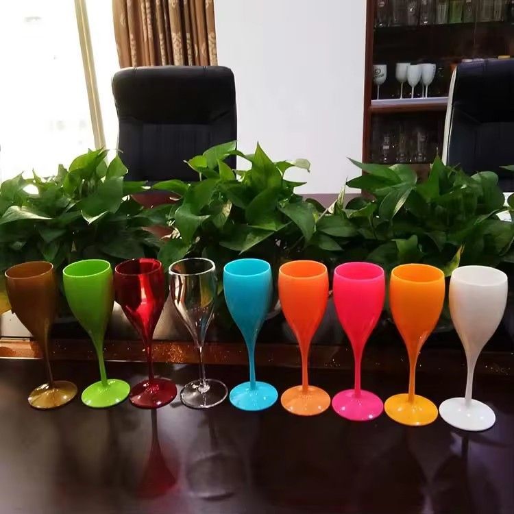 Factory customized logo 5oz disposable plastic champagne cup