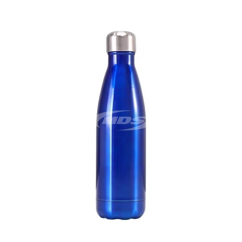 Custom logo 500ml double wall sport vacuum bottle colas shape stainless steel insulated water bottle