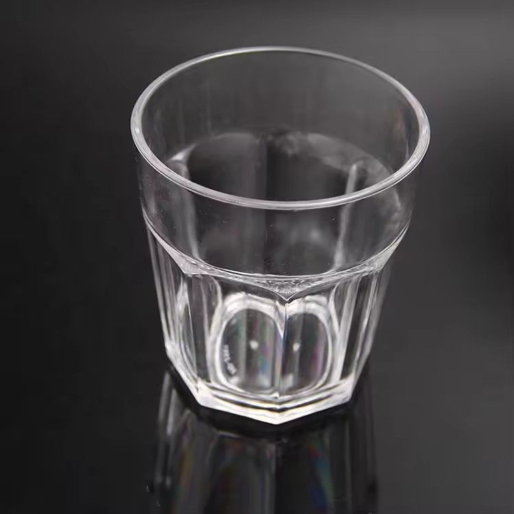 Customized hotel supplies acrylic octagonal whisky cup bar KTV plastic PC beer glasses