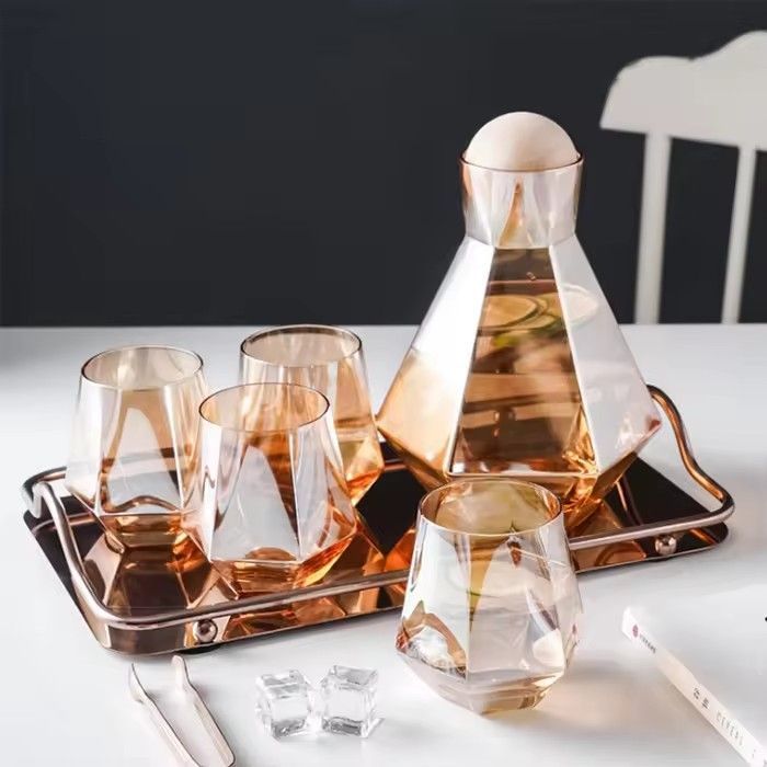 Household Glass Water Pitcher Set