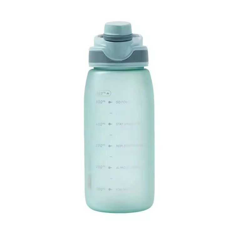 Outdoor candy color scale motivational water bottles direct drinking sports frosted water bottle for gym