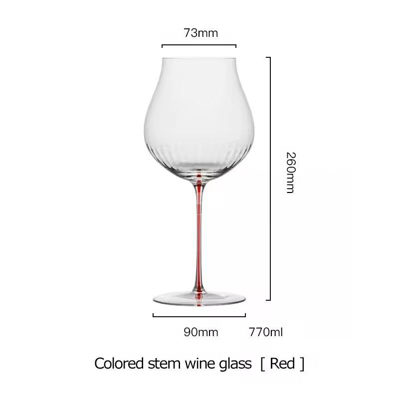 Wholesale Large capacity Bordeaux grape crystal glass goblet