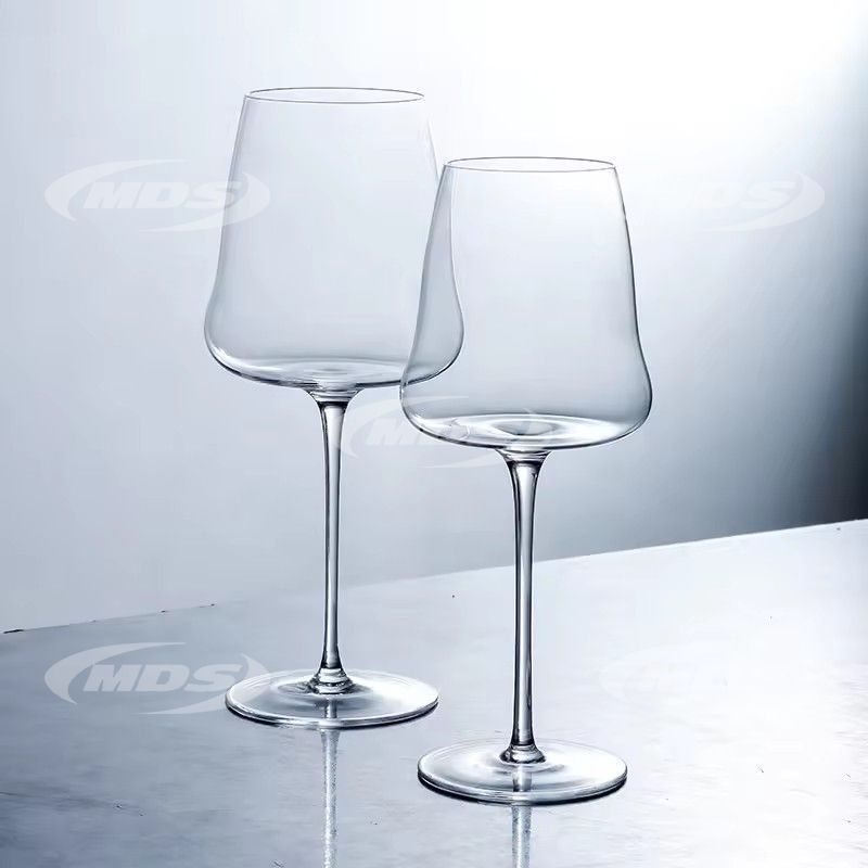 Wholesale handmade Ultra-thin series wine set Bordeaux wine glass Crystal glass Burgundy light luxury slim stem stemware