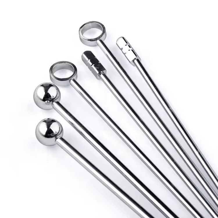 Stainless steel custom fruit needle cocktail bar sign drink pick spear party tools fruit needles