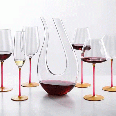 Factory-direct Wholesale Colorful Stemmed Wine Glass