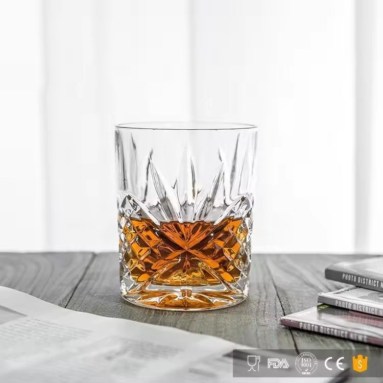 wholesale fashioned high quality crystal glass whiskey decanter and 4 whiskey glasses set