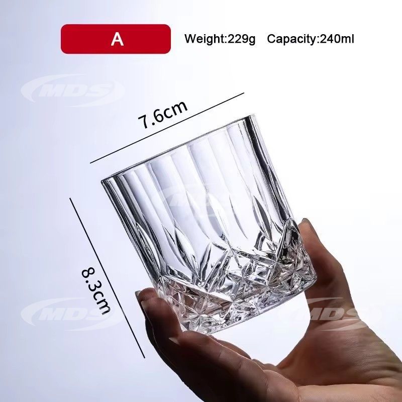 Hot Selling Foreign wine whisky glass home beer crystal glass cup set European creative shot cup red wine set