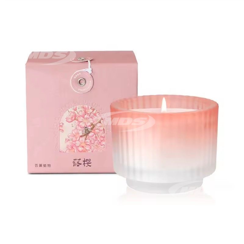 Wedding home decor glass jar private label long burning soy wax scented candles promotional candle gift set