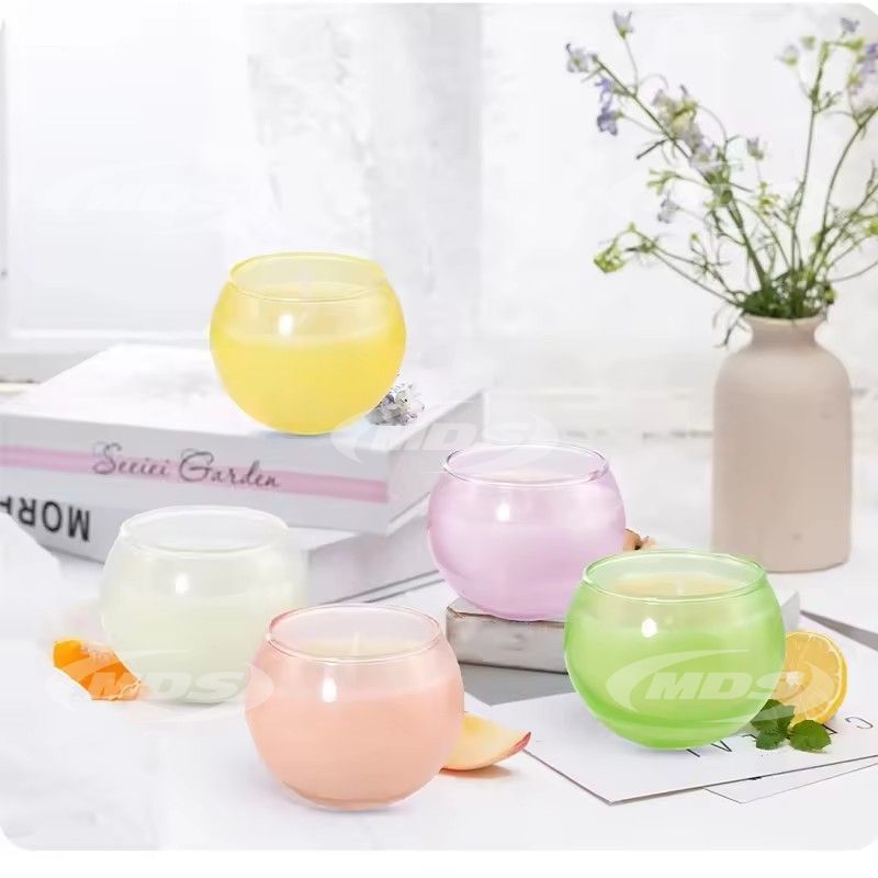 Eco friendly home decoration fruit fragrance candle custom logo glass jar scented soy candles gifts