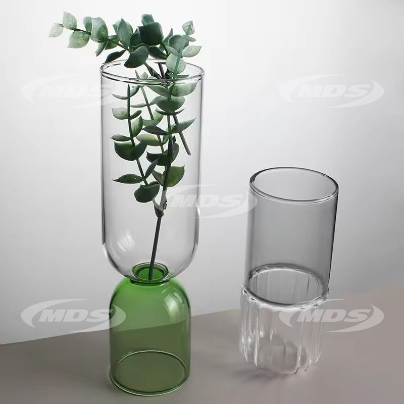 Wholesale Customized Modern Clear Flower Vase Centerpiece Decorative Vase For Home Living Room