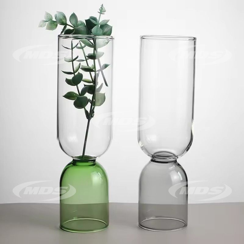 Wholesale Customized Modern Clear Flower Vase Centerpiece Decorative Vase For Home Living Room