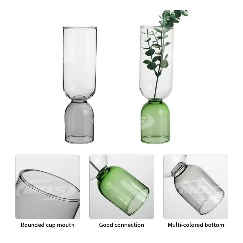 Wholesale Customized Modern Clear Flower Vase Centerpiece Decorative Vase For Home Living Room