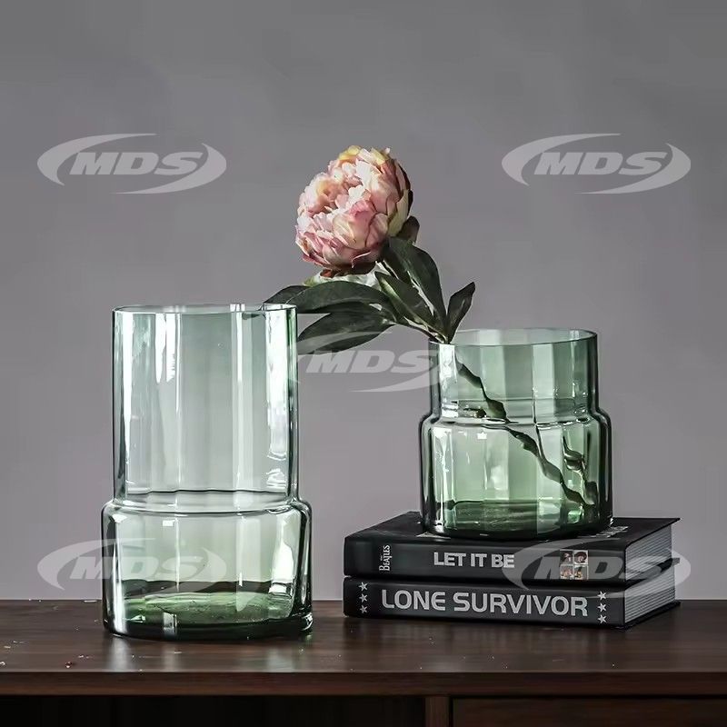 Modern Large Diameter Clear Glass Vase Creative Light Luxury Table Water-grown Flower Vase Wholesale