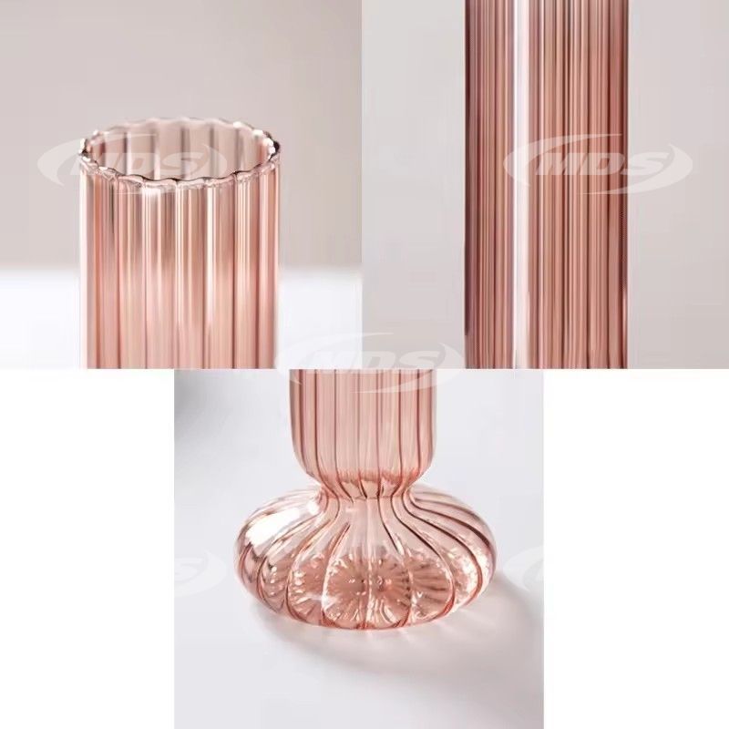 New simple glass vase flower arrangement decoration living room entrance model room dining table hotel light luxury craft vase