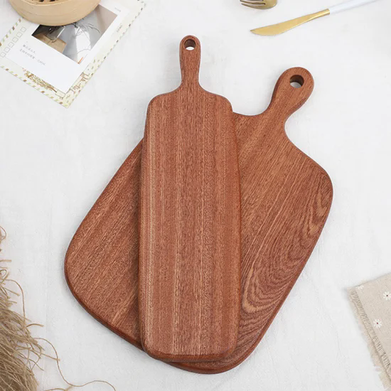 Wooden Boards Hotel Kitchen Custom Wooden Chopping Board Block Ebony Cutting Board