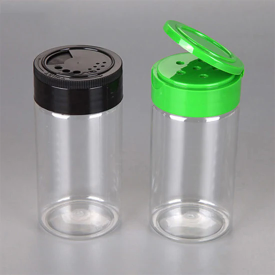 125ml Plastic Condiment Bottle Seasoning Containers with Shaker Lids Clear Plastic Spices Jar